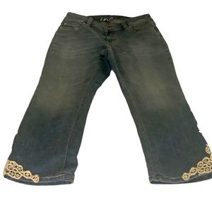 Inc jeans with lace bottoms. size 4